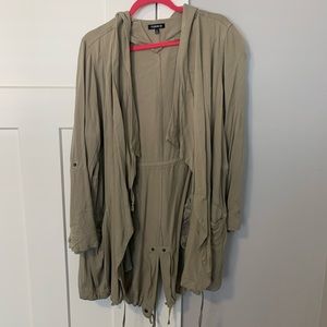 Utility jacket in olive green